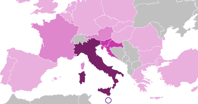 Diffusione della lingua italiana in Europa