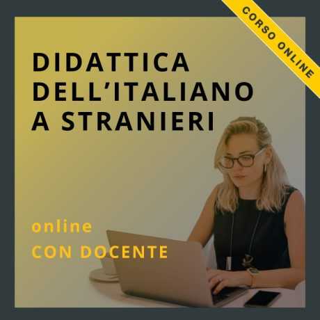 corso online di didattica dell'italiano L2 con docente
