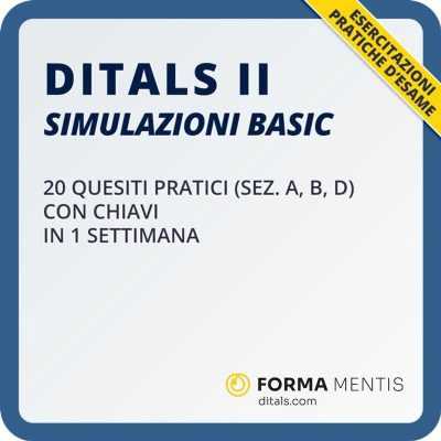 Esercitazioni DITALS II Basic