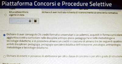 concorso a cattedra A23