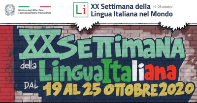 XX Settimana della lingua italiana nel mondo 19-25 ottobre 2020