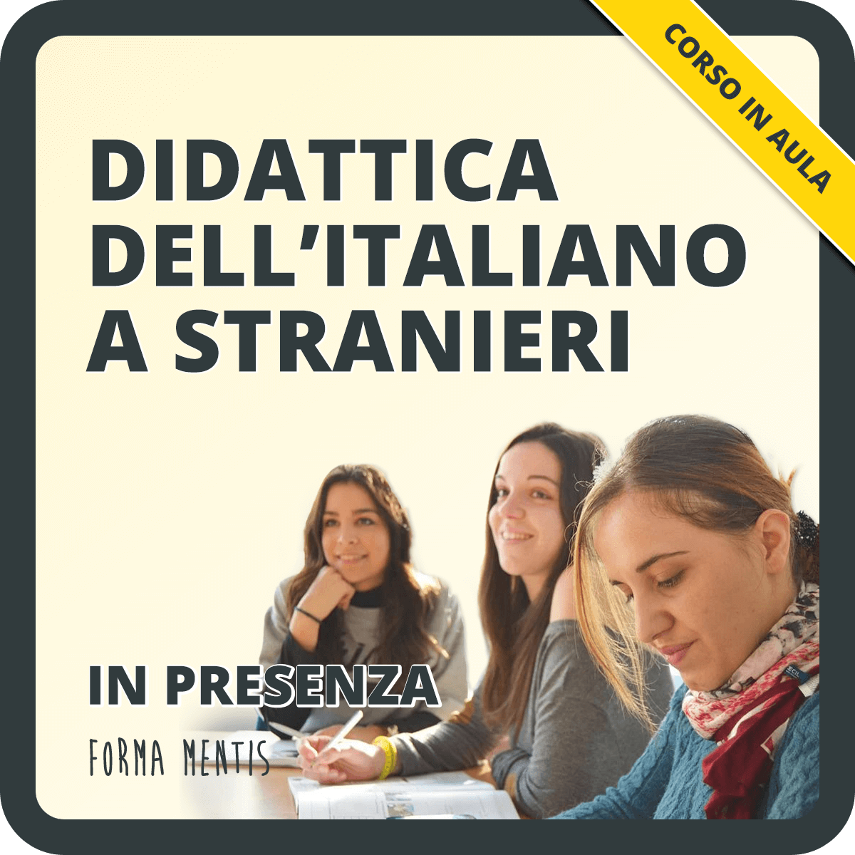 corso di didattica dell'italiano a stranieri in presenza
