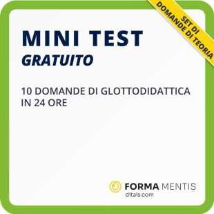 Mini test gratuito con 10 con domande di glottodidattica