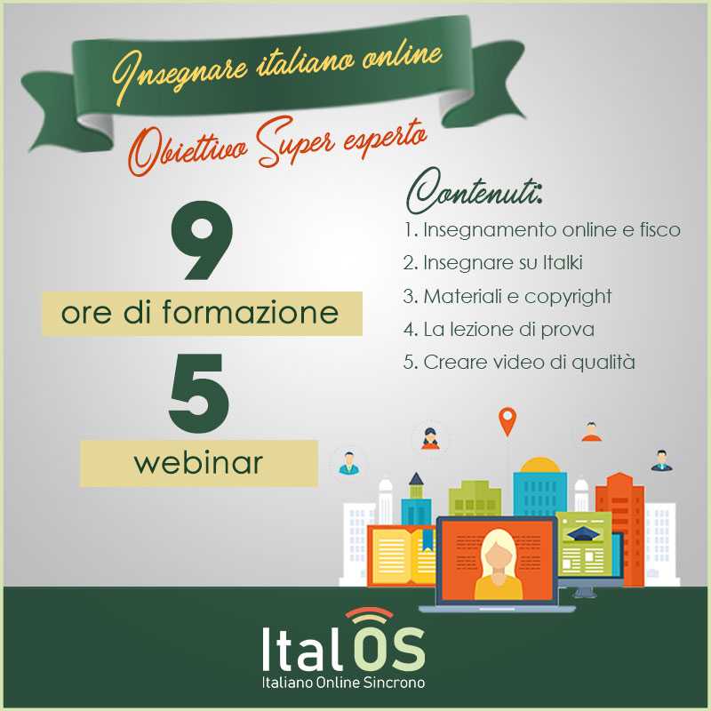 Insegnare italiano a stranieri online