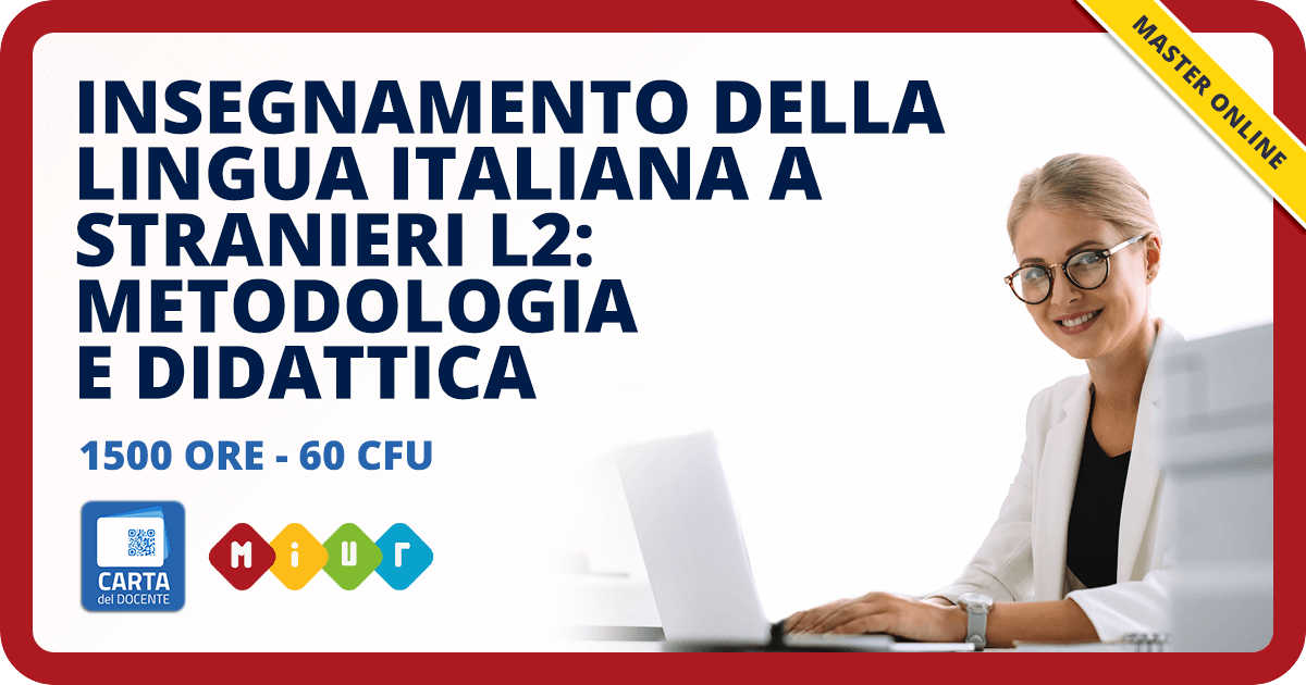 Master online in insegnamento della lingua italiana a stranieri L2