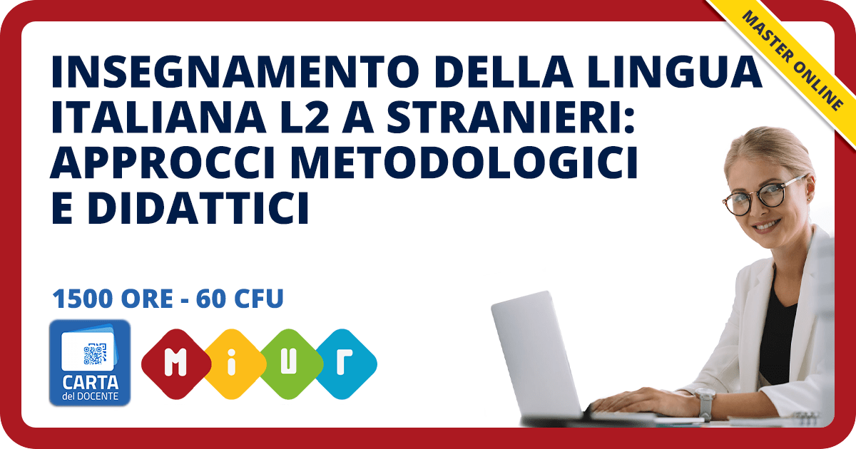 Master online Insegnamento della Lingua Italiana L2 a stranieri