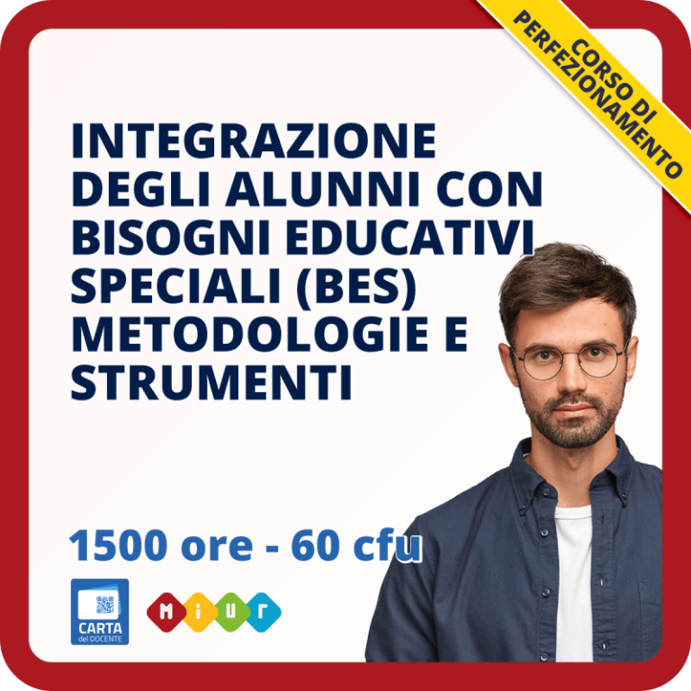 Master BES: metodologie didattiche per alunni con BES