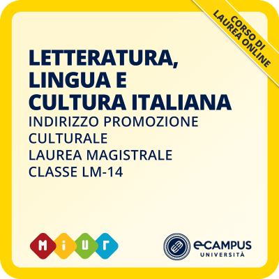 Laurea magistrale LM-14 in Letteratura, lingua e cultura italiana, indirizzo Promozione culturale