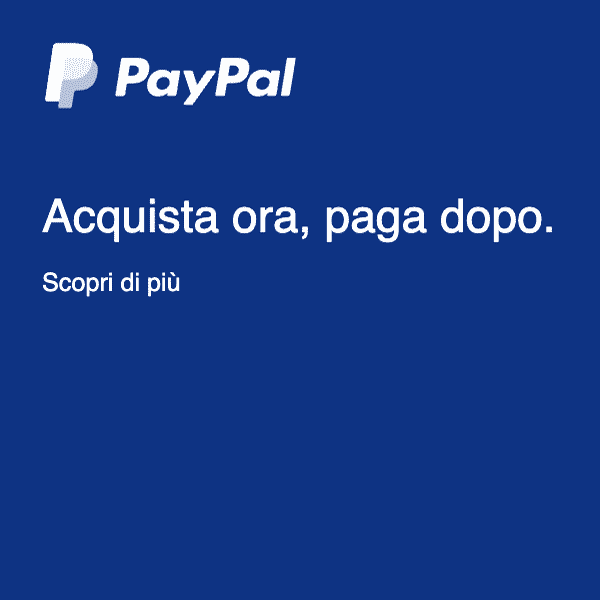 PayPal - Acquista ora, paga dopo.