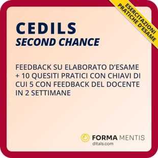 Cedils second chance - Feedback sull'esame non superato + esercitazioni
