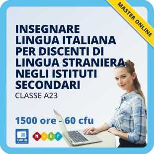 Master A23 - L'insegnamento della lingua italiana per apprendenti di lingua straniera (alloglotti)