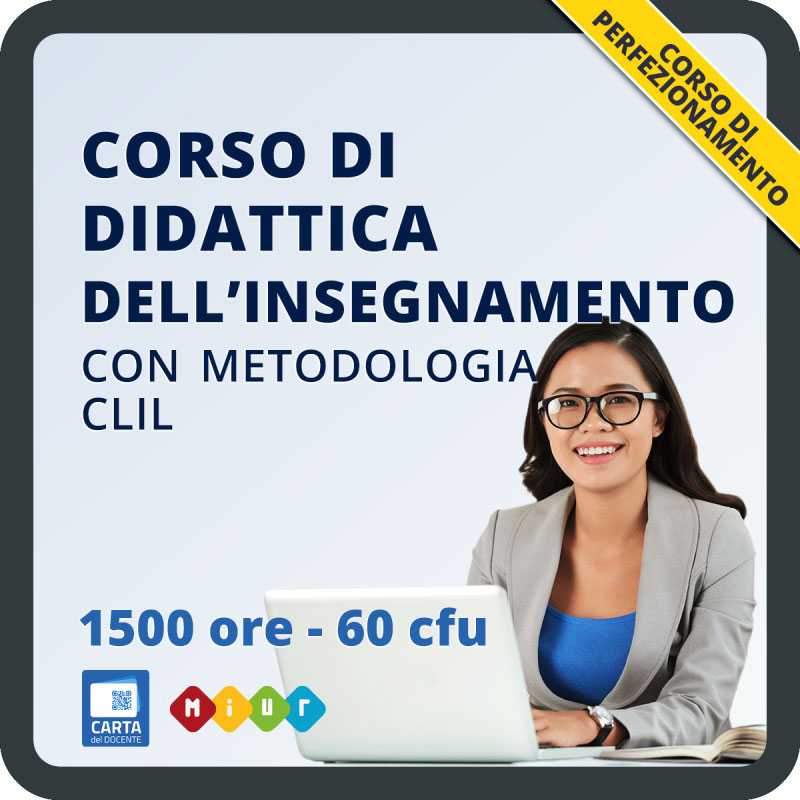 Corso di didattica dell'insegnamento con metodologia CLIL