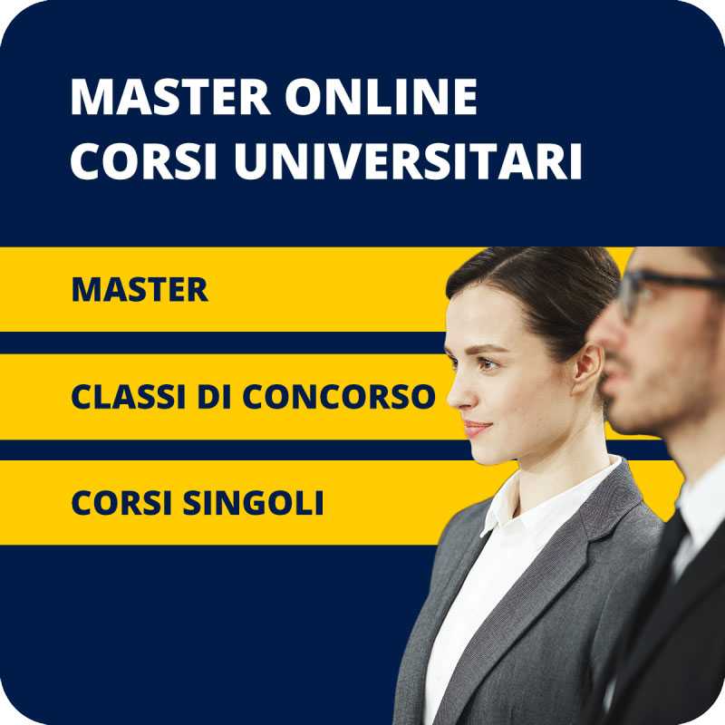 Master online e corsi universitari area scuola e classi di concorso