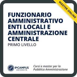 Master di I livello - Funzionario amministrativo enti locali e amministrazione centrale
