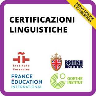 Certificazioni linguistiche in inglese (ESOL), francese (DELF) e tedesco (Goethe-Zertifikat) e spagnolo (DELE) Certificazioni linguistiche in inglese (ESOL), francese (DELF) e tedesco (Goethe-Zertifikat) e spagnolo (DELE)