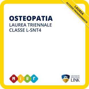 Corso di laurea triennale in Osteopatia