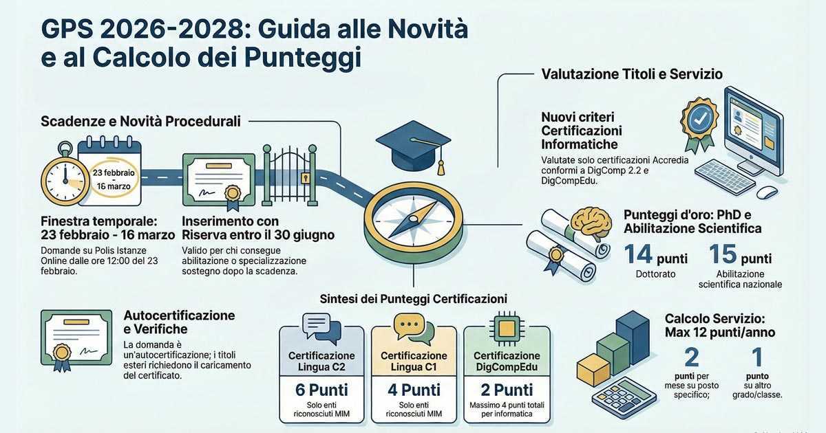 Certificazioni informatiche Accredia, inserimento con riserva in GPS e principali novità dell'apertura anticipata delle GPS 2026-28
