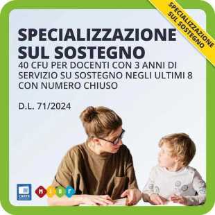 Specializzazione sul sostegno D.L. 71/2024
