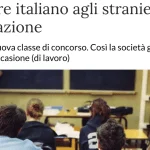 Abilitazione per insegnare italiano a stranieri