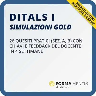 Esercitazioni DITALS I Gold