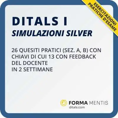 Esercitazioni DITALS I Silver