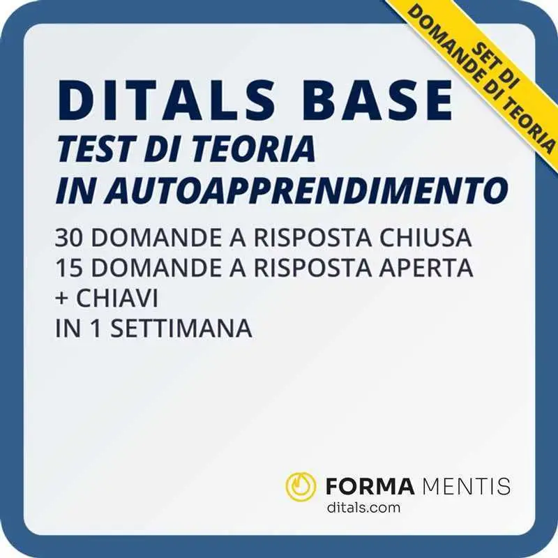 Test online ditals base in autoapprendimento