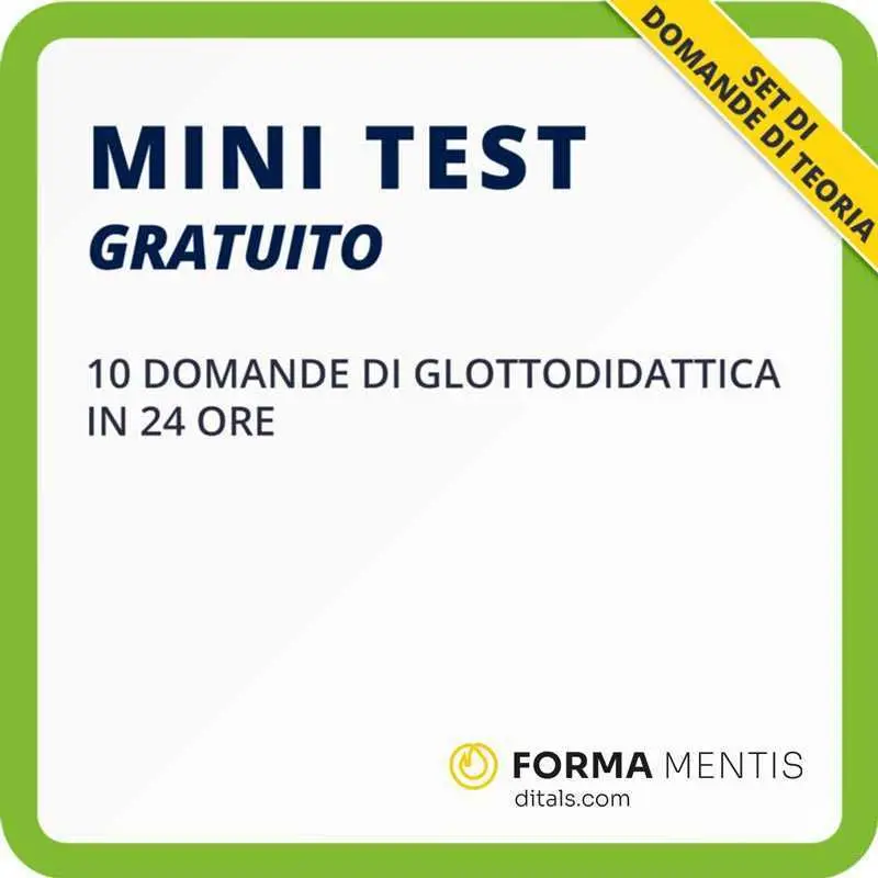 Mini test gratuito con 10 con domande di glottodidattica