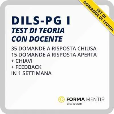 Test Dils-PG I online con docente