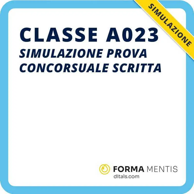 prova scritta A023
