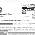 dichiarazione di valore del titolo di studio conseguito all'estero