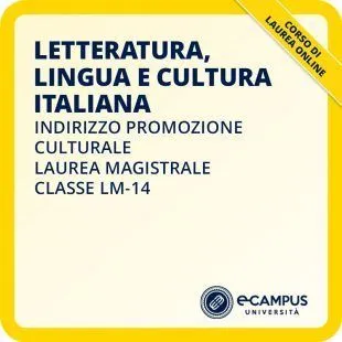 Laurea magistrale LM-14 indirizzo Promozione culturale