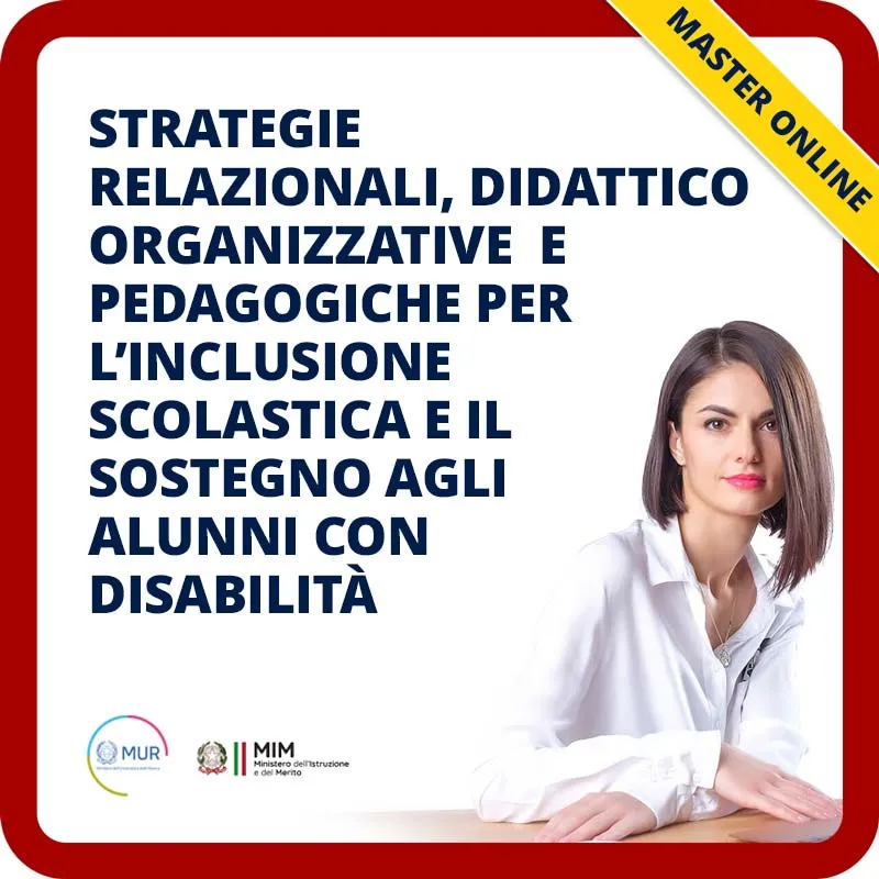 Strategie relazionali, didattico organizzative e pedagogiche per l'inclusione scolastica e il sostegno agli alunni con disabilità