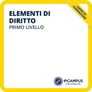 Corso di formazione di I livello in elementi di diritto