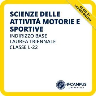 Laurea triennale in Scienze delle attività motorie e sportive indirizzo base