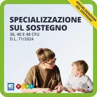 Specializzazione sul sostegno D.L. 71/2024