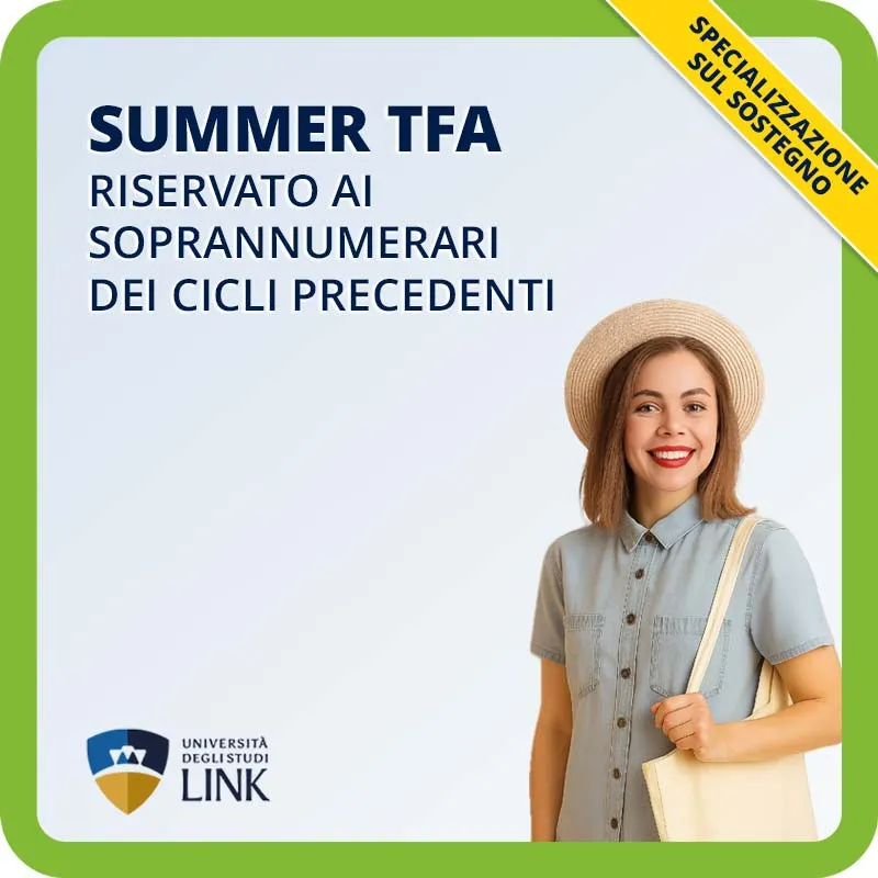 Summer TFA - TFA estivo sul sostegno riservato ai soprannumerari dei cicli precedenti