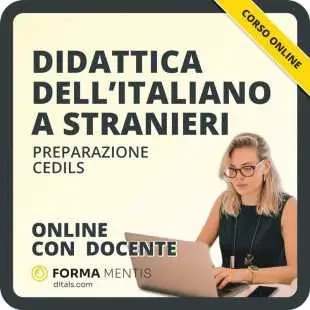 corso online di didattica dell'italiano a stranieri con docente - preparazione CEDILS