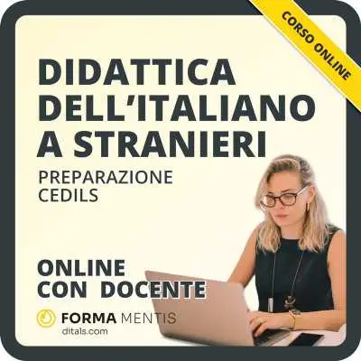 corso online di didattica dell'italiano a stranieri con docente - preparazione CEDILS