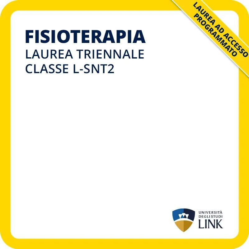Laurea triennale in Fisioterapia