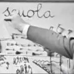 Il maestro Alberto Manzi nella trasmissione "Non è mai troppo tardi"