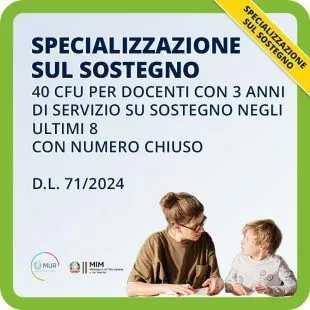 specializzazione sul sostegno 40 CFU