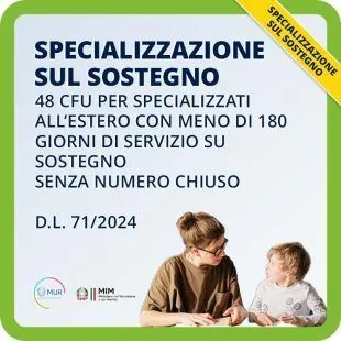 specializzazione sul sostegno 48 CFU