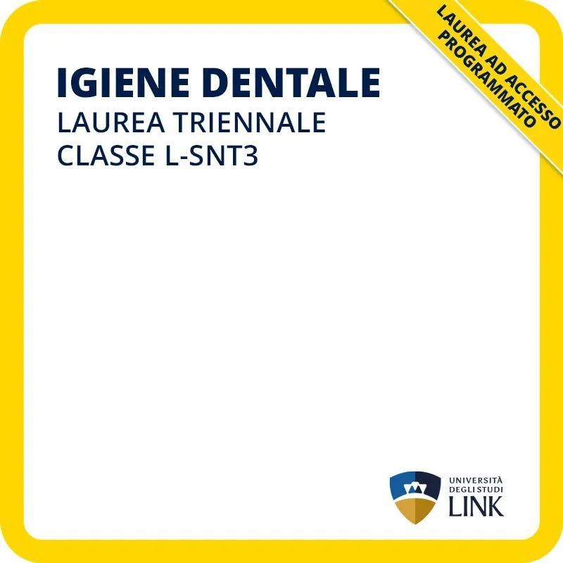 Laurea triennale in Igiene dentale L-SNT/03